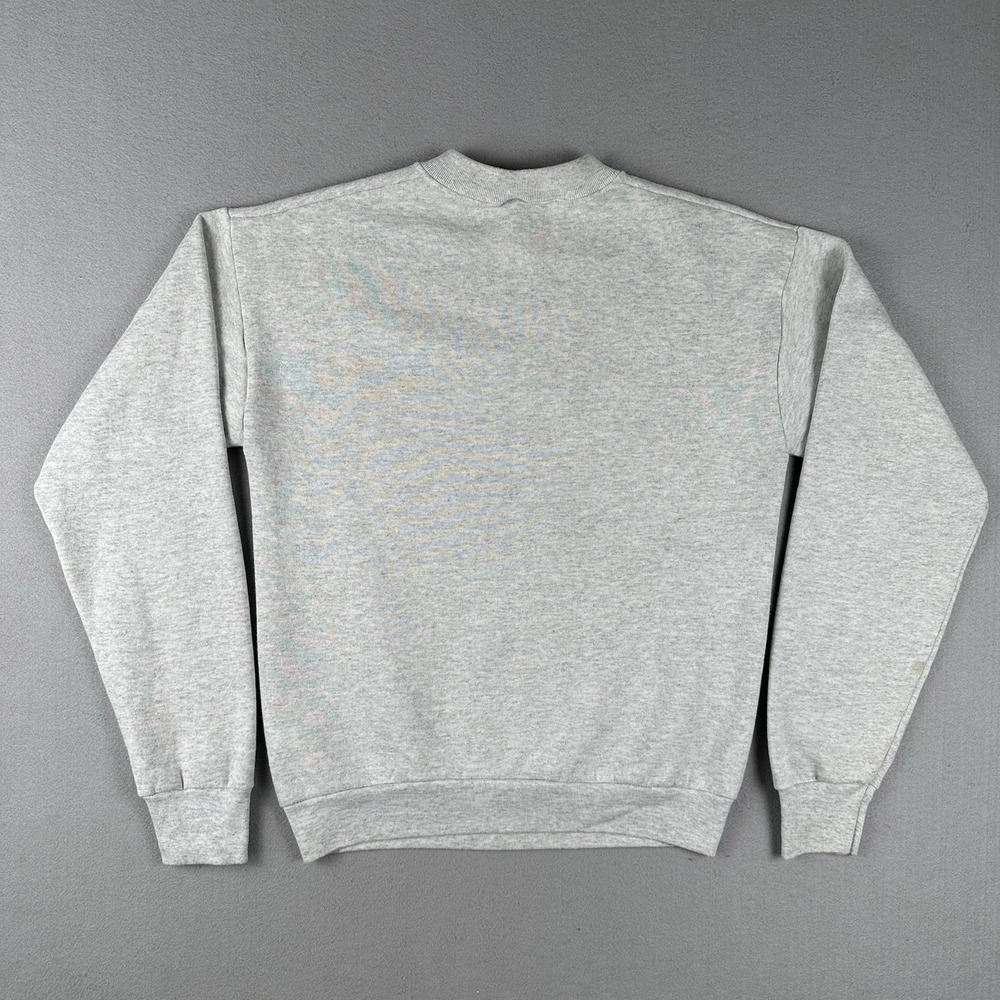 Vtg 90s Pittsburg Steelers Sweatshirt Men's Medium Gray Helmet Logo Crew Neck - Picture 13 of 16
